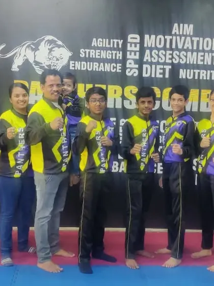 Our competition team, dressed in their official Panthers jackets, ready to compete at the State Taekwondo Championship. We instill confidence and team spirit in every athlete.