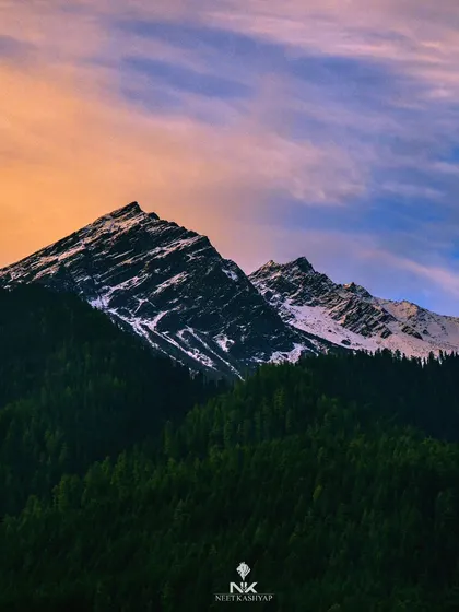 My 'kadak' editing style in action. This shot of a Himalayan peak showcases how I enhance natural colors to create a vibrant, high-impact landscape photograph.