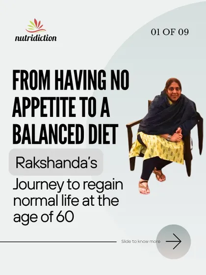 This is Rakshanda's inspiring story of regaining her health at 60. Battling diabetes, spine issues, and low energy, we used a CGM sensor and a personalized diet to balance her blood sugar, restore her energy, and improve her overall health in just three months.