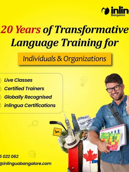 Celebrating 20 years of transformative language training for both individuals and organizations. Our programs have driven personal growth, career advancement, and business success.