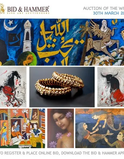 A duplicate of the 'Auction of the Week' announcement, highlighting the diverse lots available. My auctions often include a mix of paintings, sculptures, and rare collectibles to appeal to a wide range of tastes.