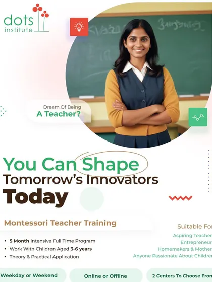 We empower you to shape tomorrow's innovators. Our intensive program covers everything from theory to practical application, preparing you to work confidently with children aged 3 to 6 years.