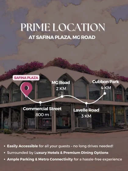 Our prime location at Safina Plaza is easily accessible and surrounded by luxury hotels and premium dining options for your guests' convenience.