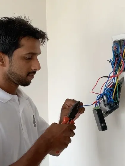 Here is a look at our installation process. Our head electrician, Rahim, is carefully fitting a Picostone device into an existing switchboard. The process is clean, quick, and requires no structural changes, showcasing our commitment to a stress-free smart home upgrade.