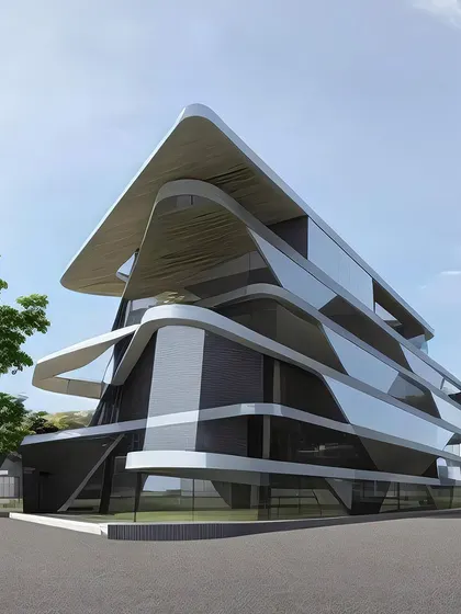 A duplicate of the render for the Hyderabad clubhouse option 1.