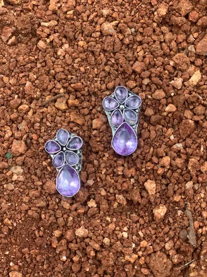A final look at these pretty purple studs. I'm so glad they found loving homes.