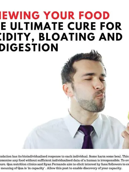 One of the simplest yet most powerful habits for better health is chewing your food properly. Taking the time to chew each bite around 20 times helps your body predigest food, which can be the ultimate cure for acidity, bloating, and indigestion.