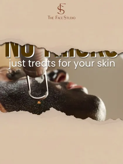 Another variation of my "no tricks, just treats" message, emphasizing my commitment to providing genuine, effective skincare solutions like the Carbon Peel.