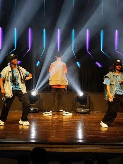 The clean lines and synchronized formations of our hip hop team. We train our dancers to perform as a tight, unified crew.