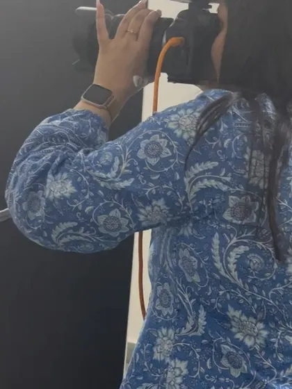 Our photographer at work during a model photoshoot.