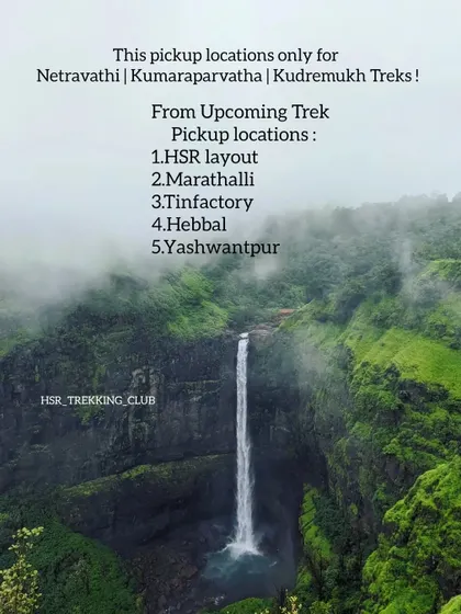 A helpful post listing the main pickup locations in Bangalore for my most popular treks.