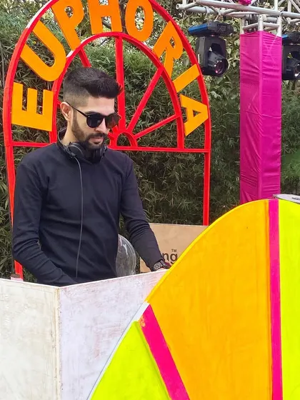 A daytime event with a fun, colorful "Euphoria" theme. I love matching my music and energy to the creative themes couples choose for their wedding functions.