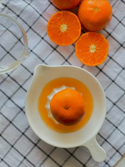 A behind-the-scenes look at my flavour of the month. I believe in using the freshest ingredients, like these juicy oranges being prepped for a new seasonal cake.