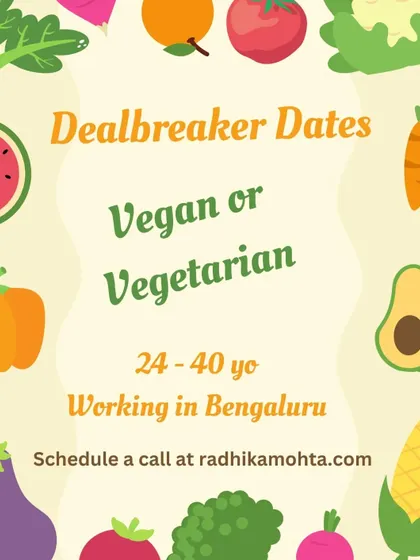 I offer 'Dealbreaker Dates' for those with specific preferences, like being vegan or vegetarian. This helps save time and connects people with shared core values.