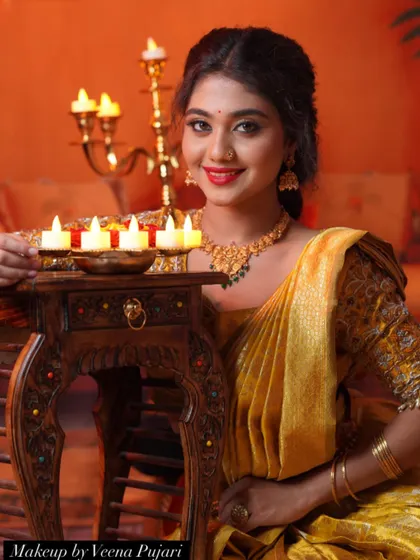 A final shot from the festive Deepavali series, capturing the elegance and joy of the occasion.