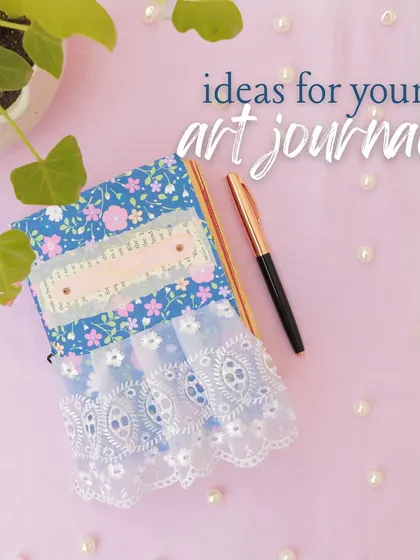 A collection of ideas for your art journal. Pick any idea, give it your own touch, and just have fun creating.
