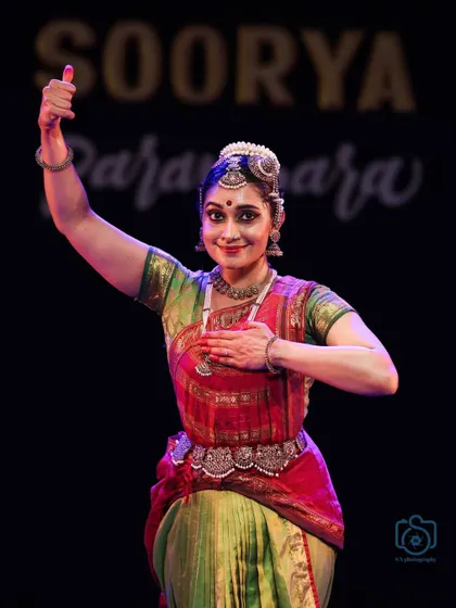 A confident and welcoming gesture from the Soorya Parampara Festival.