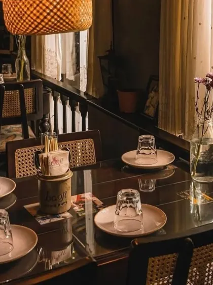 Seeing my work in its environment is the best part of what I do. These custom caddies and plates are pictured here at a restaurant, fully integrated into the dining experience I helped create.