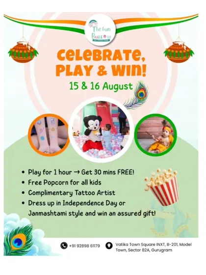 Double the celebration! This event combined Independence Day and Janmashtami with special offers, a dress-up contest, and a complimentary tattoo artist.