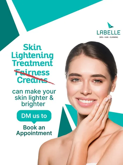 Instead of relying on temporary fairness creams, we recommend our professional skin lightening treatments. They are designed to make your skin genuinely lighter and brighter with lasting results.
