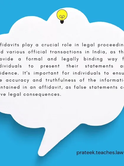 Affidavits play a crucial role in legal proceedings by providing a formal and legally binding way for individuals to present their statements as evidence.