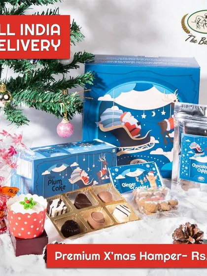 For the ultimate indulgence, our Premium Christmas Hamper offers an even wider selection of our best holiday goodies. This hamper is available for all-India delivery, making it easy to send festive cheer anywhere.