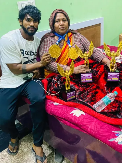 All my medals and trophies belong to my mother. Her blessings are my strength. This is the reason I grind so hard.