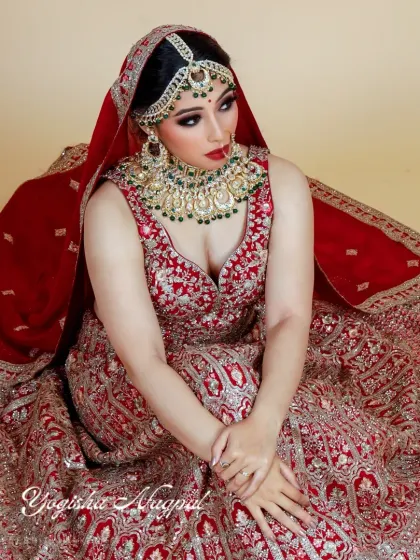 Another shot of this beautiful bride, showcasing how the makeup looks from a different angle. Consistency and perfection are key for bridal looks that will be photographed all day.