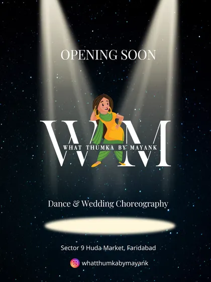 Big news for my dance fam. My very own studio, What Thumka by Mayank, is opening soon in Faridabad. I am so excited to create a space for dance, wedding choreography, and all-around masti.