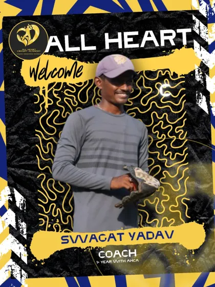 Coach Swagat Yadav is a rising talent in our sidearm coaching team, bringing hunger and commitment to every session with a simple goal: keep getting better.