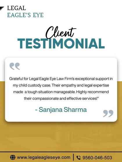 Hearing from satisfied clients is the greatest validation of my work. This testimonial highlights my commitment to providing empathetic and expert legal support that makes a real difference in challenging situations like child custody cases.