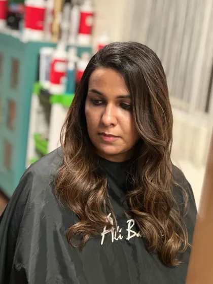 Two changes in one: frizz control and a beautiful new color.