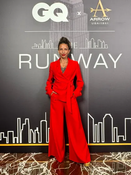 Suited up for the GQ x Arrow runway event. A sharp look for a sharp event.