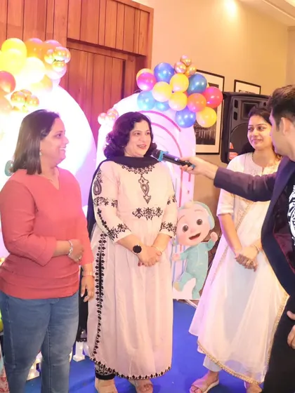 Getting the ladies to participate in a fun Q&A session during a birthday celebration.