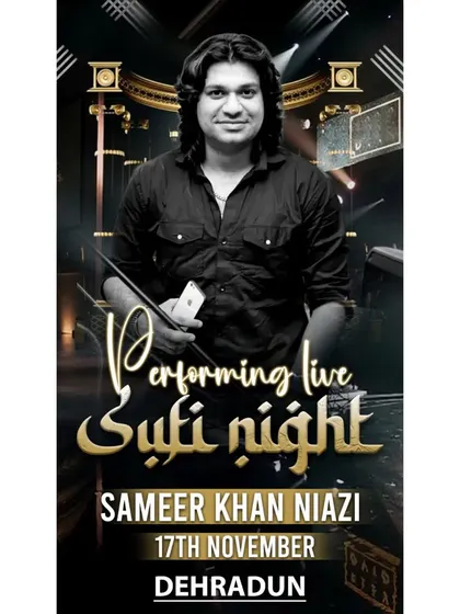 Back-to-back gigs are a blessing. This poster announces our Sufi night in Dehradun.