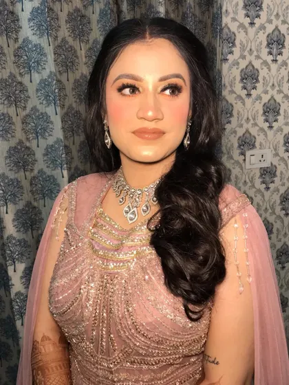 Another angle of the reception bride's look.