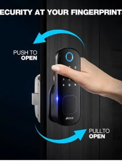 The Cleo smart lock features an intuitive push-to-open and pull-to-open mechanism. This design offers a hassle-free experience, combining reliability with modern convenience for internal wooden and metal doors.