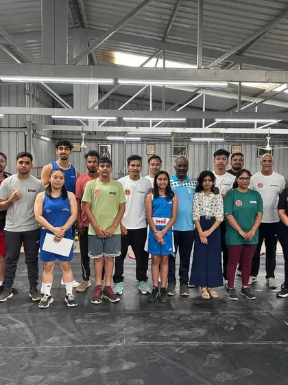 Our members and coaches with Guest of Honor Captain I. Amaldas after the certificate award ceremony. We awarded members who showed dedication for over 6 months.
