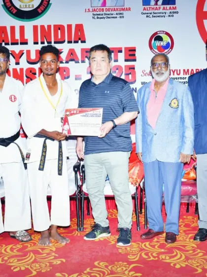 Another one of my dedicated students being recognized for his performance at the national level Shito-Ryu karate tournament. It is an honor to guide them on this journey.