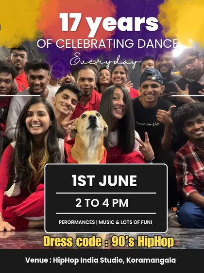 Our official invite for the 17th anniversary party. We celebrated 17 years of dance, growth, culture, and memories with a 90's hip-hop theme.