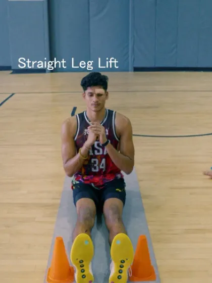The straight leg lift is a core component of our hip mobility series, focusing on hip flexor strength.