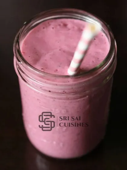 Beyond juices, I also offer a menu of over 15 types of thick shakes. This Strawberry Thick Shake is made with real strawberries for a rich, creamy, and satisfying beverage option.