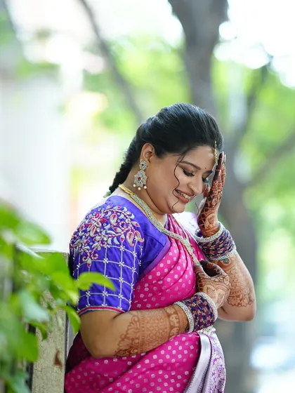 A beautiful candid laugh. My goal is to make my clients feel so comfortable and beautiful that they can just enjoy their special day.