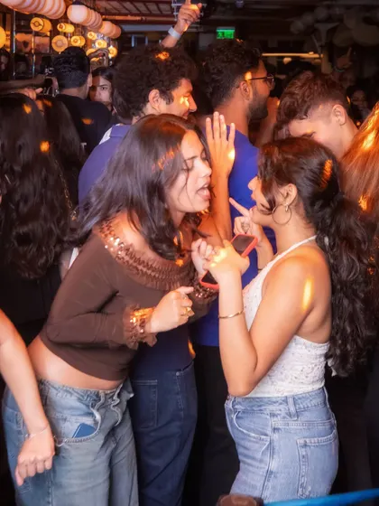 Two friends singing along to a classic. This is what VIBE CHECK is all about, bringing people together through the music we all grew up with.