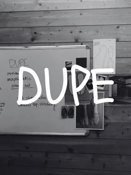 A whiteboard full of questions and a moodboard full of answers. This is a look at my design process for the 'DUPE' Tabi, where I map out the concept and details. The blueprint is set.