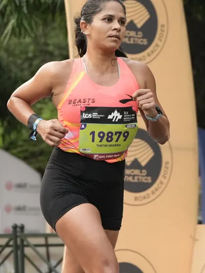 A focused moment during the TCSW10K. Managing three sports means I can't always peak for a running race, but I always give it my best effort.