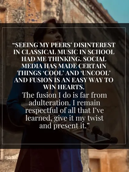 An excerpt from my interview with Travel + Leisure magazine. I spoke about how I use fusion as a way to connect with my generation, while always remaining respectful of my classical training.