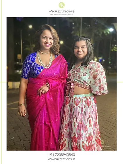 A beautiful mother-daughter duo styled by us. We love creating coordinated or individual looks for the entire family.