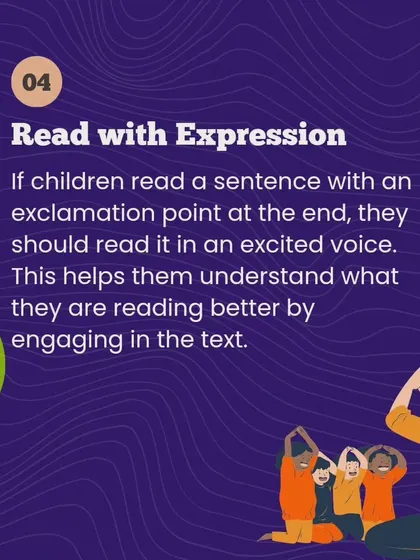 Reading with expression helps children better understand and engage with the text. It's a simple but powerful tool.