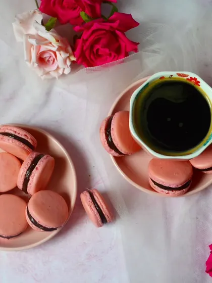Macarons are one of the toughest cookies to master, but I've finally cracked the recipe. These "Not So Nutella" macarons have a delicate shell and are filled with a rich, dark chocolate ganache.